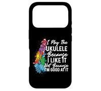 Hawaiian Uke I Play The Ukulele Because I Like It Watercolor Case for iPhone 17 Pro