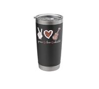 Hawaiian Uke Peace Love Ukulele Stainless Steel Insulated Tumbler