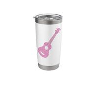 Hawaiian Ukulele Uke Diamonds Stainless Steel Insulated Tumbler