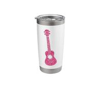 Hawaiian Ukulele Uke Diamonds Stainless Steel Insulated Tumbler
