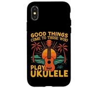 Hawaiian Ukulele Uke Good Things Come To Those Who Play Case for iPhone X/XS