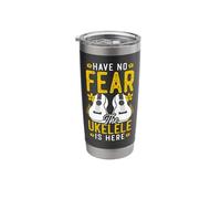 Hawaiian Ukulele Uke Have No Fear The Ukulele Player is Here Stainless Steel Insulated Tumbler