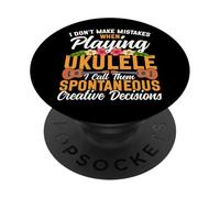 Hawaiian Ukulele Uke I Don't Make Mistakes When Playing PopSockets Adhesive PopGrip