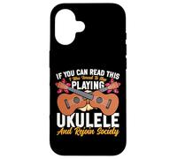Hawaiian Ukulele Uke If You Can Read This I Was Forced To Case for iPhone 16