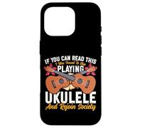 Hawaiian Ukulele Uke If You Can Read This I Was Forced To Case for iPhone 16 Pro