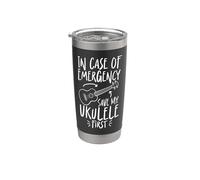 Hawaiian Ukulele Uke in Case of Emergency Save My Ukulele Stainless Steel Insulated Tumbler