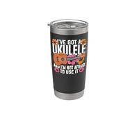Hawaiian Ukulele Uke I've Got A Ukulele and I'm Not Afraid Stainless Steel Insulated Tumbler