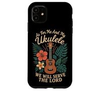 Hawaiian Ukulele Uke Jesus Faith Christian As For Me And My Case for iPhone 11