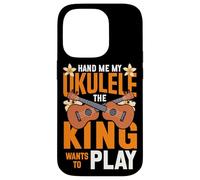 Hawaiian Ukulele Uke King Hand Me My Ukulele The King Wants Case for iPhone 14 Pro