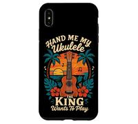Hawaiian Ukulele Uke King Hand Me My Ukulele The King Wants Case for iPhone XS Max