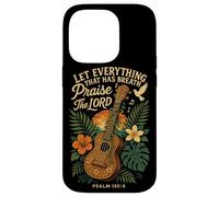 Hawaiian Ukulele Uke Let Everything That Has Breath Praise Case for iPhone 14 Pro