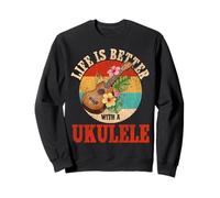 Hawaiian Ukulele Uke Life Is Better With An Ukulele Sweatshirt