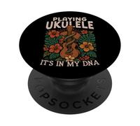 Hawaiian Ukulele Uke Playing Ukulele It's In My Dna PopSockets Adhesive PopGrip
