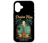 Hawaiian Ukulele Uke Praise Him With The Strings Psalm 150:4 Case for iPhone 16