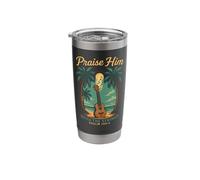 Hawaiian Ukulele Uke Praise Him with The Strings Psalm 150:4 Stainless Steel Insulated Tumbler