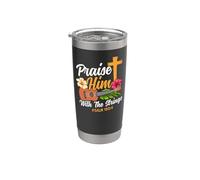 Hawaiian Ukulele Uke Praise Him with The Strings Psalm 150:4 Stainless Steel Insulated Tumbler