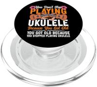 Hawaiian Ukulele Uke Retired You Don't Stop Playing Ukulele PopSockets PopGrip for MagSafe