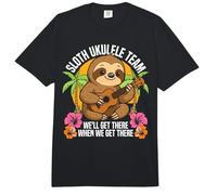 Hawaiian Ukulele Uke Sloth Sloth Ukulele Team We'll Get Comfort Colors Adult Heavyweight T-Shirt