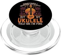 Hawaiian Ukulele Uke Sometimes I Question My Sanity But My PopSockets PopGrip for MagSafe