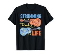 Hawaiian Ukulele Uke Strumming Through Life T-Shirt
