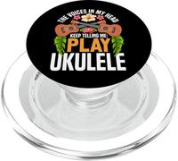 Hawaiian Ukulele Uke The Voices In My Head Keep Telling Me: PopSockets PopGrip for MagSafe