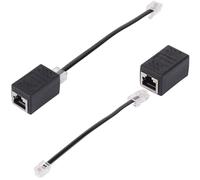 HAWAKA RJ45 Female to RJ11 Male Adapter for Ethernet Cable Extender Converter Adapter Cable, Network Splitter Cable,Inline Coupler RJ45 Ethernet Splitter