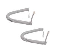 HAWAKA RJ9 (4P4C) Coiled Telephone Cable for Landline Telephone Home Office Telephone Connection