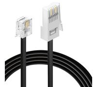 HAWAKA Telephone Extension Cable For Home&Office,1PC 10M Bt Phone Line Plug To Rj11 Male Crossover Telephone Cable,2 Pin 6p2c Lead For Landline,Modem,Fax