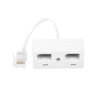 HAWAKA Telephone Splitter 2 Way BT Phone Socket Adapter RJ11 BT Plug Male to 2 Female Double Phone Socket Adapter Standard Telephone Distributor (1PC)