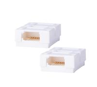HAWAKA UK Socket Coupler, BT to BT Extension Connector - Join Two British Telephone Cables to Extend Your Landline, White