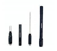 HAWAN Cigar Punch 4 in 1 Multitool Dual Size Punch with Draw Enhancer Cutter and Twin Nubber (Color:Black)