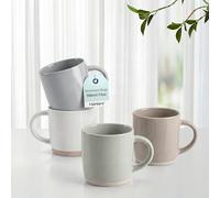 HaWare 13OZ Coffee Mugs Set of 4, Stoneware Coffee Cups, Ceramic Latte Mug for Man, Woman, Dad, Mom, Modern Tea Mugs for Latte/Cappuccino/Cocoa/Milk, Dishwasher& Microwave Safe, Speckled Multicolor