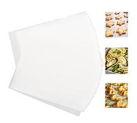 HaWare 200 Pcs Baking Paper Sheet, Precut Parchment Paper for Steaming Cooking Grilling, Healthy& Non-Stick, 40x30 cm, Greaseproof Baking Paper Fit Large Oven Tray for Bread/Meat/Pizza (White)