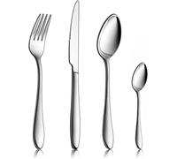 HaWare Cutlery Set, Stainless Steel Flatware Knife Fork Spoons, 32 Pcs | Service for 8, 18/0, Mirror Polished, Elegant, Dishwasher Safe