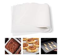 HaWare Large Baking Parchment Paper, 100 Pcs Precut White Greaseproof Paper Sheet for Steaming Cooking Grilling, Healthy& Non-Stick, 50x35 cm, Fit Oven Tray for Bread/Meat/Cookies