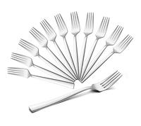 HaWare Stainless Steel Dinner Forks Set, Elegant & Timeless Large Dining Forks for Home/Restaurant/Kitchen, Highly Polished & Smooth Edges, Dishwasher Safe - 19.5 cm