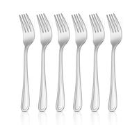 HaWare Stainless Steel Toddler Kid Forks Set, Small Children Forks, 6 Pcs | Mirror Polished Cutlery, 18/0, Metal, Dishwasher Safe