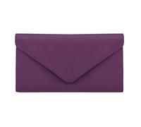 HAWEE Card Wallet for Women Envelope Style, Ultra Slim Credit Card Case with Zip Coin Pocket, 2 ID Windows, 8 Slots, Purple, One Size, Card Wallet Envelope Style
