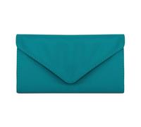 HAWEE Card Wallet for Women Envelope Style, Ultra Slim Credit Card Case with Zip Coin Pocket, 2 ID Windows, 8 Slots, Green, One Size, Card Wallet Envelope Style