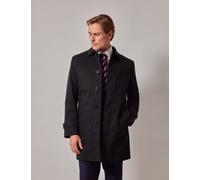 Hawes & Curtis Cotton Rich Removable Lining Mac Black