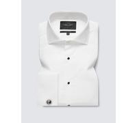 Hawes & Curtis male Extra Slim Fit Easy Iron Pure Cotton Dinner Shirt - 15.5/34 - White, White