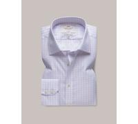 Hawes & Curtis male Pure Cotton Check Long Sleeve Shirt - 16/36 - Blue Mix, Blue Mix