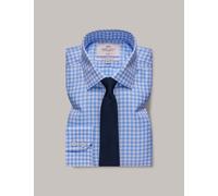Hawes & Curtis male Regular Fit Easy Iron Pure Cotton Shirt - 15.5/34 - Blue Mix, Blue Mix