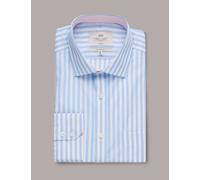 Hawes & Curtis male Regular Fit Easy Iron Pure Cotton Shirt - 1836 - Blue Mix, Blue Mix