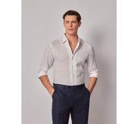 Hawes & Curtis male Regular Fit Pure Linen Shirt - M - White, White,Khaki,Natural,Navy