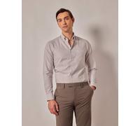 Hawes & Curtis male Regular Fit Pure Linen Striped Shirt - M - Beige Mix, Beige Mix,Blue Mix