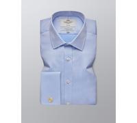 Hawes & Curtis male Slim Fit Non Iron Pure Cotton Twill Shirt - 15.5/34 - Blue, Blue,White