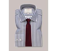 Hawes & Curtis male Slim Fit Pure Cotton Striped Shirt - 15.534 - Navy Mix, Navy Mix