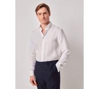 Hawes & Curtis male Slim Fit Pure Linen Shirt - White, White