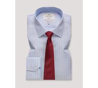 Hawes & Curtis Men's Slim Fit Non Iron Pure Cotton Check Shirt - 15.534 - Blue Mix, Blue Mix